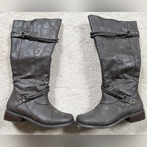 Brown Motorcycle Boots